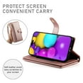 thumbnail image 4 of ELEHOLD for iPhone 16 Plus Flip Case, Wallet Zipper Magnetic Buckle Kickstand Wrist Strap Multifunctional Card Slots Wallet Business Case with Crossbody and Wrist Strap,Pink, 4 of 8