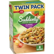 Suddenly Pasta Salad Classic Twin Pack, 15.5 Ounces Box.