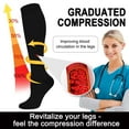 thumbnail image 7 of 4Pairs Halloween Compression Socks for Women & Men Circulation 15-20 mmHg - Better Blood Flow, Swelling , Best Support for Medical, Running, Nursing, 7 of 7