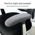thumbnail image 3 of 1pair Office Chair Arm Pad Covers,Elastic Office Chair Armrest Slipcovers Covers, 3 of 5