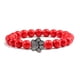 thumbnail image 1 of Pulsera con abalorio con estampado de pata de piedra volcánica de Lava negra mate Natural, joyería para amantes de los perros y gatos conmemorativos para mascotas, pulseras, regalos brillar Hogar, 1 of 2