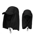 thumbnail image 2 of Fishing Flap Cap Men Women Quick Dry Sunshade UV Protection Removable Ear Neck Cover Outdoor Sports Hat, 2 of 8