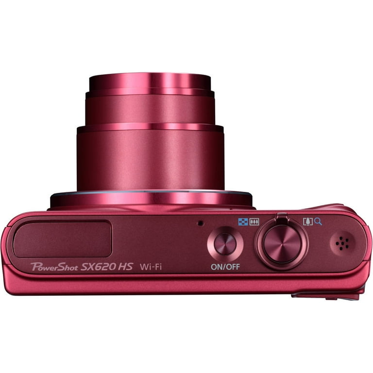 Canon PowerShot SX620 HS RED Digital Camera + Extra Battery +