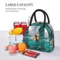 thumbnail image 5 of Balery Underwater Swimming Duck Pattern Lunch Bag Women, Lunch Box, Lunch Bag, Small Leakproof Lunch Tote Large Capacity Reusable Insulated Cooler Lunch Container-One Size, 5 of 6