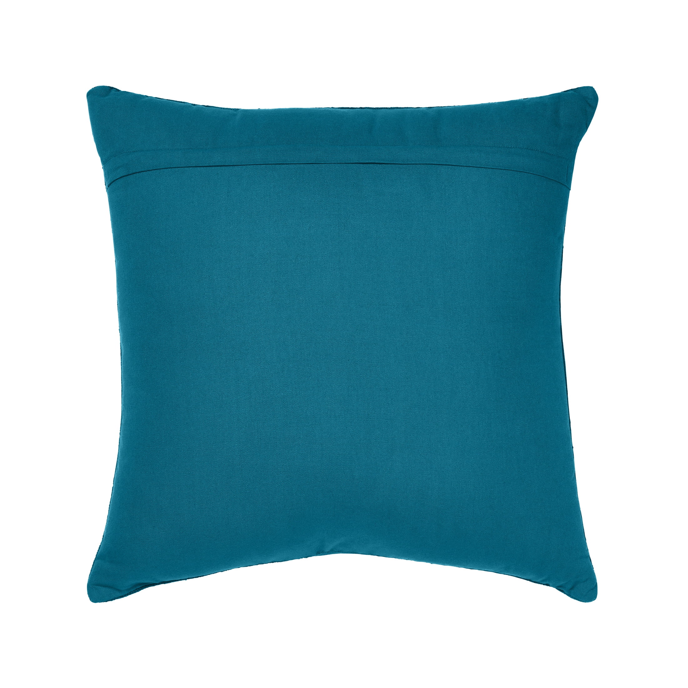Temi Coker for Walmart Embroidered Decorative Pillow, 20" x 20", Blue