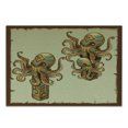 thumbnail image 3 of Octopus Cutting Board, Cartoon Art Tribal Monster Kraken Ornament Illustrations Sea Creature Print, Decorative Tempered Glass Cutting and Serving Board, in 3 Sizes, by Ambesonne, 3 of 5
