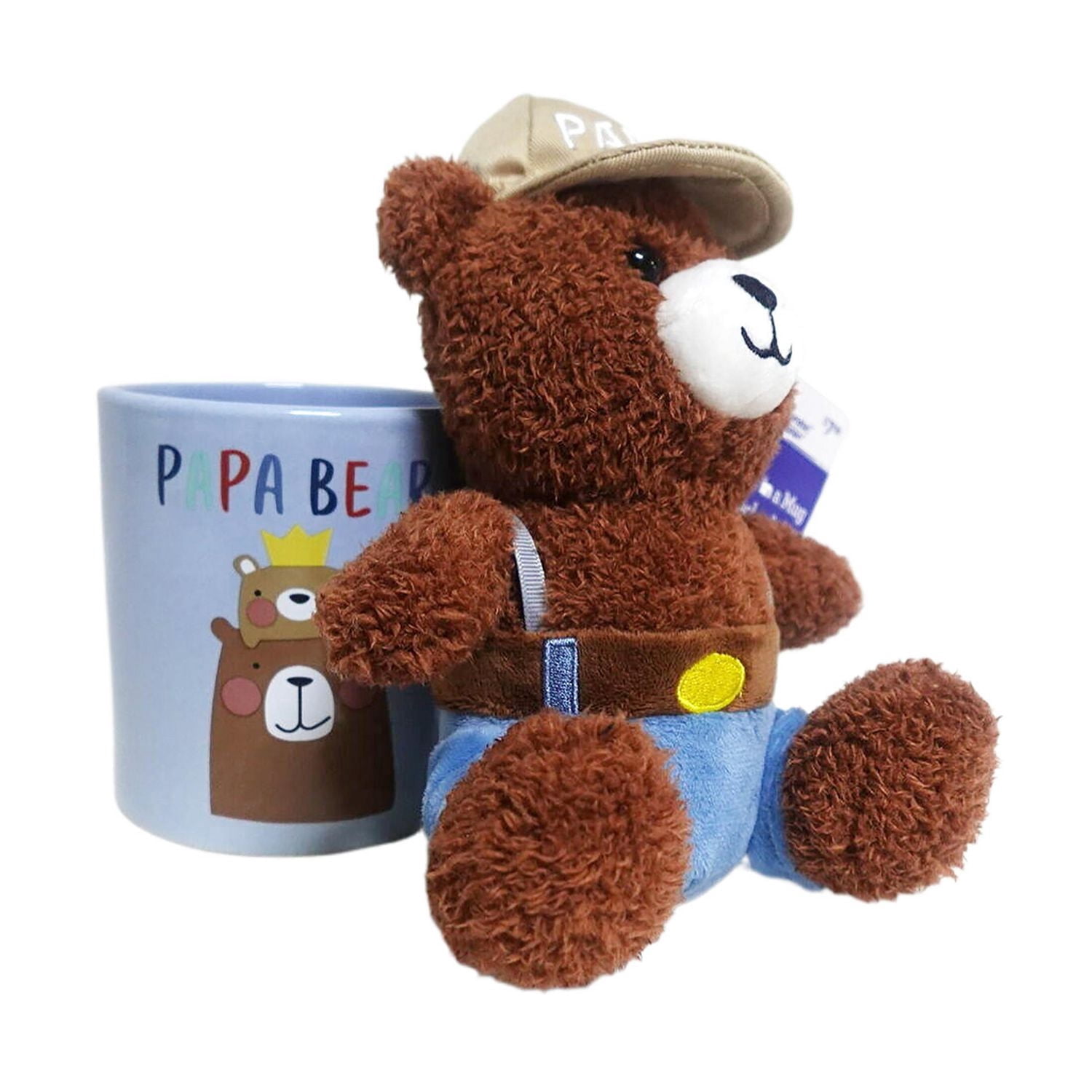 Way to Celebrate Father's Day Brown Bear in Mug, 6.5 inch Height