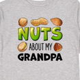 thumbnail image 4 of Inktastic Nuts About My Grandpa Peanut, Almond, Pistachio Boys or Girls Long Sleeve Toddler T-Shirt, 4 of 5