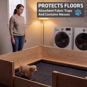 Drymate Jumbo Whelping Box Liner Mat, Potty Pad, Washable and Reusable Dog Puppy Pee Pad, Absorbent, Waterproof, Durable, Can Be Cut to Fit (48 x 100)