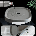 thumbnail image 4 of Palet para plantas ckepdyeh, soporte para plantas con ruedas y contenedor de agua, maceta, maceta redonda con ruedas, color negro, 4 of 8