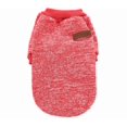 thumbnail image 1 of Dog Sweaters for Small Dogs Classic Winter Fleece Clothes Warm Soft Dog Sweatshirt Outfit for Dogs Cats Pet Apparel - (Red,M), 1 of 8