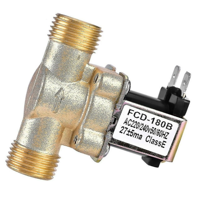 1/2" Ac 220v Normally Closed Brass Electric Solenoid Magnetic Valve For Water Control Easy