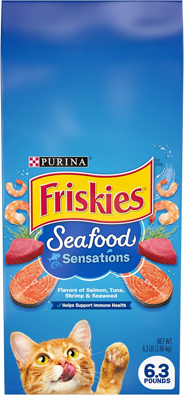 Purina Friskies Dry Cat Food, Seafood Sensations