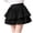 Black, variant on Fesfesfes Girls Tiered Ruffle Skirt Elastic Waist Princess Style High Waist Mini Skirt, Cute Summer Casual Outfit for Kids Ages 4-14 Years