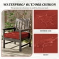thumbnail image 5 of Pakunoda Outdoor Chair Cushions 18.5 X 16 X 4 Inch, 2-Piece Patio Seat Pad Cushions, Waterproof Outdoor Seat Cushions Square Corner with Handle and Ties, Terra Red, 5 of 7