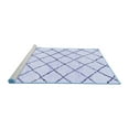 thumbnail image 2 of Ahgly Company Machine Washable Indoor Rectangle Solid Blue Modern Area Rugs, 5' x 7', 2 of 4