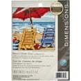thumbnail image 3 of (3 pack) Dimensions Mini Needlepoint Kit 5"X5"-Beach Chair Duo Stitched In Thread, 3 of 6