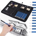 thumbnail image 4 of 40 Pcs Kit de Crayons de Dessin Professionnel Fournitures d'Art Outil de Peinture pour Étudiants, 4 of 22