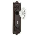 thumbnail image 2 of Nostalgic Warehouse Eadcha_Prv_234_Kh Vintage Chateau Fluted Crystal Privacy Door Knob Set, 2 of 6