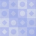 thumbnail image 1 of Ahgly Company Indoor Square Patterned Heavenly Blue Area Rugs, 6' Square, 1 of 6