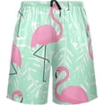 thumbnail image 2 of GZHJMY Flamingo Pajama Pants Short for Men, Lounge Pants Lightweight Men Pajama Bottoms with Drawstring Pockets, Christmas New Year Birthday Gifts, X-Large, 2 of 7