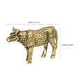 thumbnail image 3 of Cow Ornament Brass Cow Statue Tabletop Cow Adornment Tabletop Cow Adornment, 3 of 7