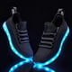 thumbnail image 5 of Zapatos iluminados BosenHulu con carga LED USB para adultos, negros, 5 of 9