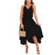 thumbnail image 1 of Txlixc Vestido largo holgado para mujer, color sólido, cuello en V, cordón en la cintura, sin mangas, vestido sin mangas Txlixc  Moda, 1 of 4