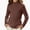 Coffee, variant on Afuyipoi Girls Ribbed Turtleneck Pullover Sweater 100% Cotton for Kids Size 0-12Y Fall Winter School Layering Pink Size 3T