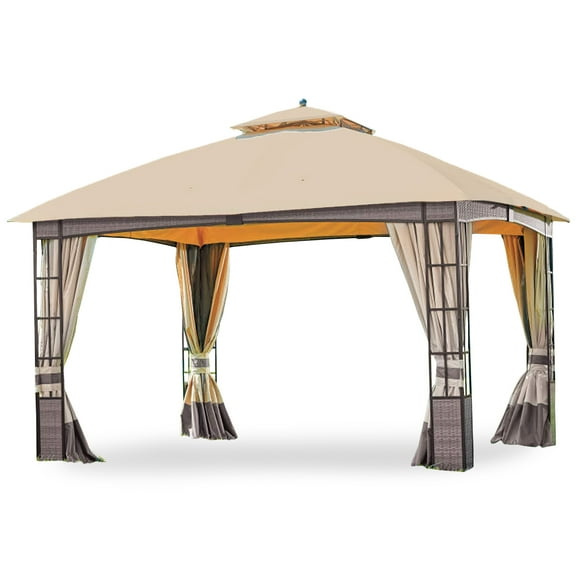 Garden Winds Replacement Canopy Top Cover for Lakewood Gazebo - RipLock 350