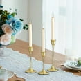 thumbnail image 6 of Candlestick Holders,Taper Candle Holder for Candlesticks Vintage Candle Stick Candle Holders for Fireplace Party Dining Home, 3pcs, 6 of 6