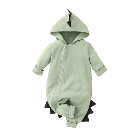 

QIPOPIQ Toddler Girls Jumpsuits & Rompers Clearance Toddler Kids Baby Spring And Autumn Dinosaur Shape Romper Long Sleeve Jumpsuit