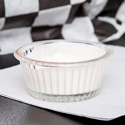 G.E.T. Shatterproof Plastic Fluted Ramekin Condiment Cup, 2 Ounce