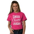 thumbnail image 3 of Funny Sassy Classy Never Trashy Women's Plus Size Graphic Tee Brisco Brands 4X, 3 of 5