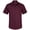 Burgundy, variant on HISDERN Men's Short Sleeve Dress Shirt Stretch Classic Fit Black Button Down Shirt with Pocket