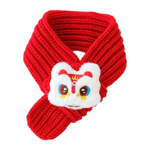 Bufanda tejida para gatos, ropa para mascotas, bufanda china para mascotas de Año Nuevo para gatos domésticos y gatitos Estilo A Yuyangstore Pañuelo de año nuevo