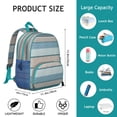 thumbnail image 4 of Floral Boho Chic Student Backpack – Artistic Abstract Daypack for Student, Lightweight and Water-Resistant for School and Travel, 4 of 6