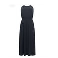 thumbnail image 3 of Ropa Playa Ocean Pacific para Mujer Vestido Largo Tirante Sin Manga Elastico Escote Negro Talla CH, 3 of 4