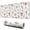 White Forest Fairy, variant on Long Mouse Pads for Desk,White Forest Fairy Pattern Desk Mats on Top Of Desks, Desk Mouse Pad Extra Large with 3mm Non-Slip Base and Stitched Edge for Gaming,Office,Work,Home 31.5"x11.8"