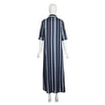 thumbnail image 6 of LELINTA Women's Fashion Boho Maxi Dress Button Down Black Stripes Long Sleeve Blouse Dresses with Pockets, 6 of 7