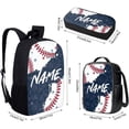 thumbnail image 3 of JCCXIN Kids School Backpack For Boys Girls Ice-Cream Baseball Graphic With Lunch Box Pencil Case 3 PC Sets Primary Middle High School College Backpacks Lightweight Large Capacity Funny Bags,Sky Blue, 3 of 4