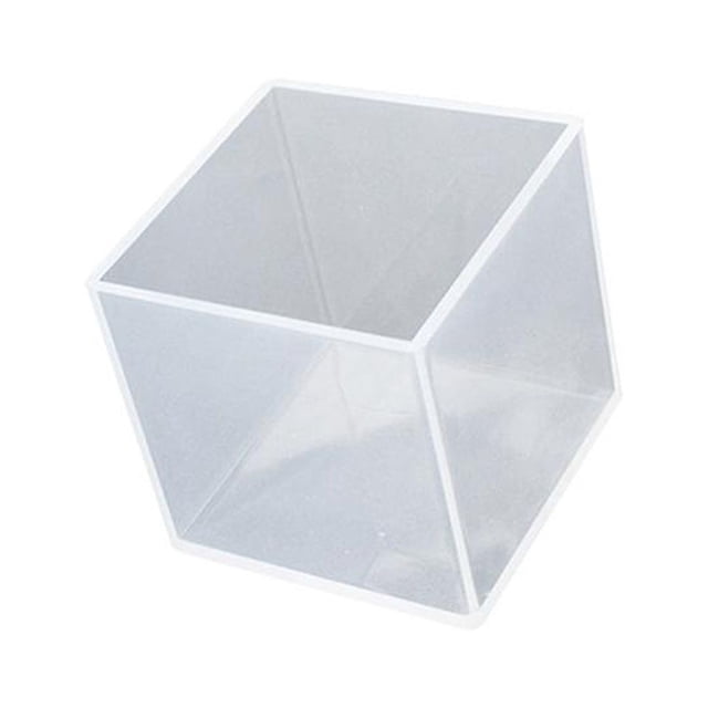 3mm Molde de silicona de cubo, molde de resina cuadrado, molde de fundición epoxi de resina para manualidades Diy