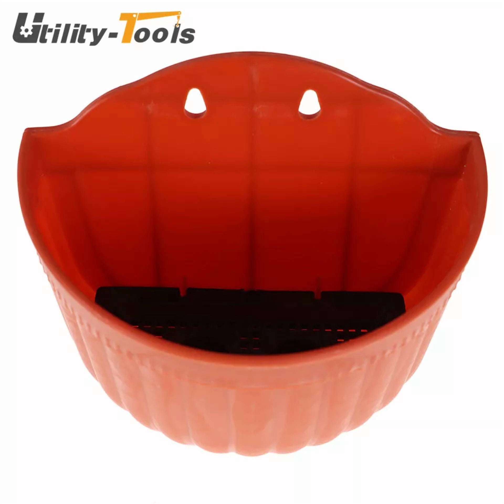 PURELY- 8.1'' Plastic Wall Hanging Flower Pots Garden Balcony Basket Plant Planter 4Pack