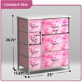 thumbnail image 3 of Sorbus Classic 7 Drawer Dresser for Kids Bedroom, Tie-Dye Pink, 3 of 7