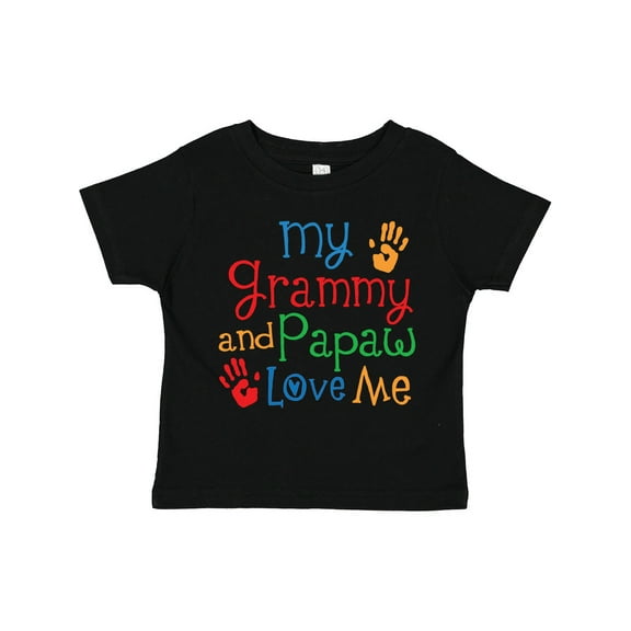 Inktastic Grammy and Papaw Love Me Grandchild Boys or Girls Toddler T-Shirt