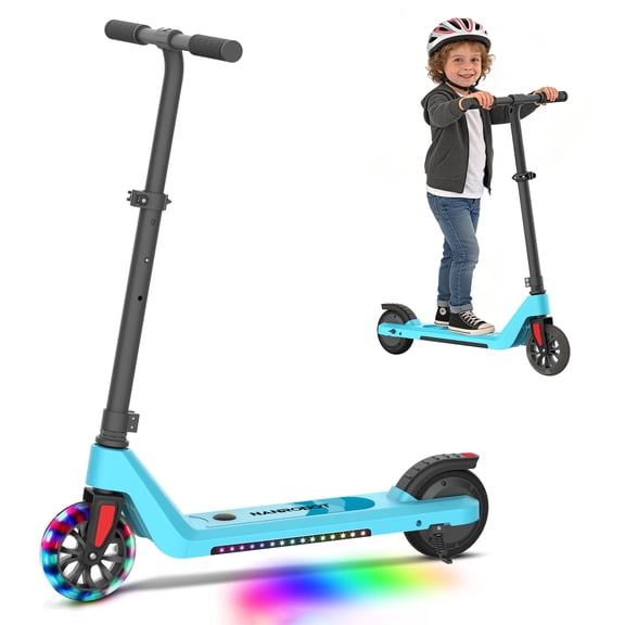 NANROBOT Electric Scooter for Kid 8-12 120W Motor 3.75 Miles 8MPH Kick Scooter for Boy Girl Foldable Lightweight Adjustable Height 132 Lbs Load