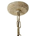 thumbnail image 3 of Decmode - Rustic 25 x 18 inch cuboid gold iron chandelier, 3 of 6