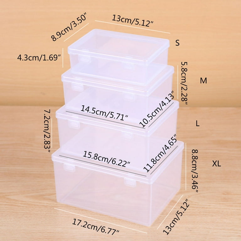 Sticker Clear Container Storage Box