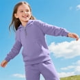 thumbnail image 5 of Abcomgle Boys 2 Piece Outfits Size 14-16 Fleece Half Zip Long Sleeve Sweatshirts and Athletic Jogger Winter Boys Tracksuit,7-8 Years,Light Purple, 5 of 9