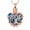 Rose/Blue, variant on Crystal Heart with Tree of Life Cremation Jewelry for Ashes Holder Urn Necklace for Ashes of Loved One